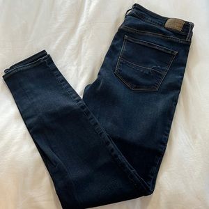 EUC High Rise Skinny Jeans, American Eagle